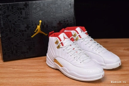 UNIVERSITY JORDAN RED FIBA AIR 12 WHITE 0828